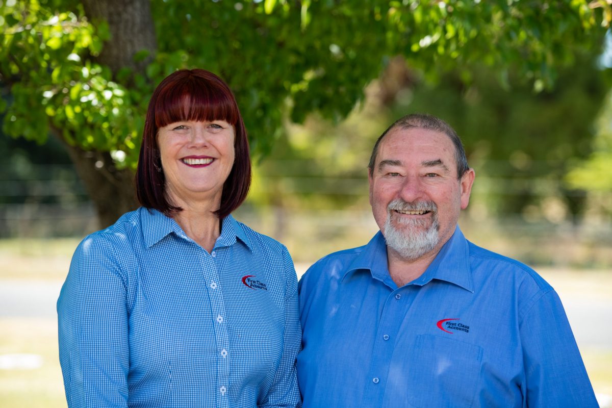 Charmaine & Tony Perry, Bookkeeper from First Class Accounts Snowy Mountains