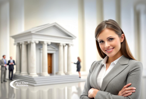 image of a business owner Navigating Small Business Loans in Australia in front of a bank