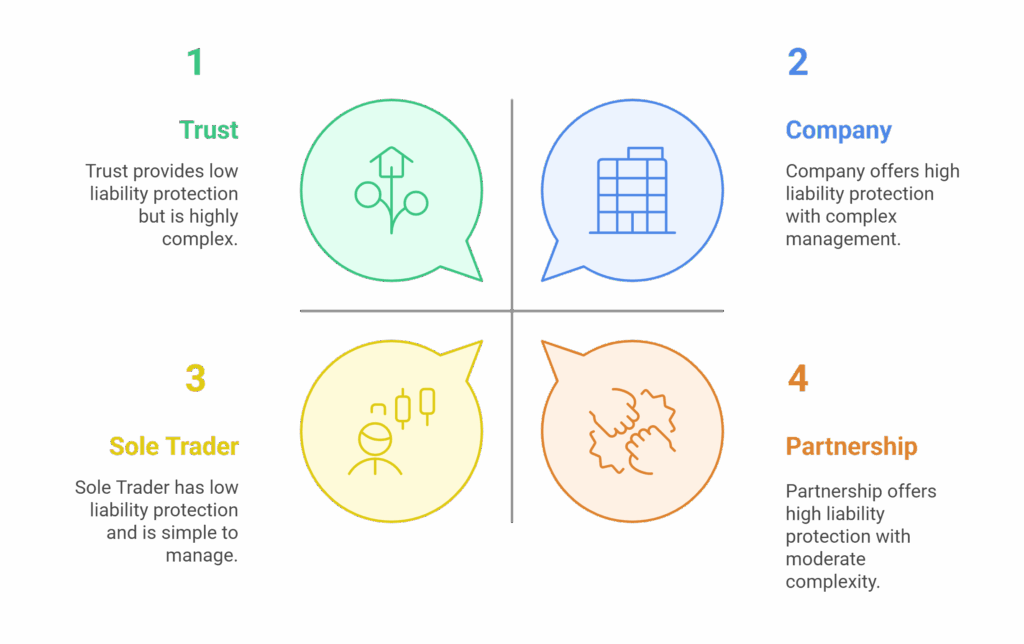 Choosing Your Business Structure - visual selection